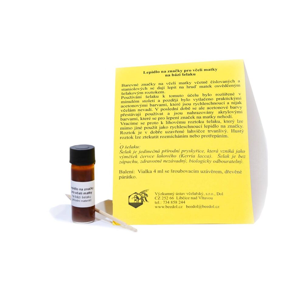 Šelakové lepidlo na značky