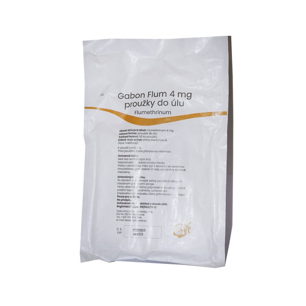 Gabon Flum 4 mg proužky do úlu