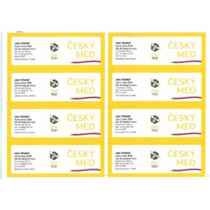 Etikety Český med - rozměr 135 x 47 mm - Image 2
