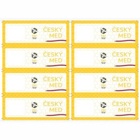 Etikety Český med - rozměr 135 x 47 mm