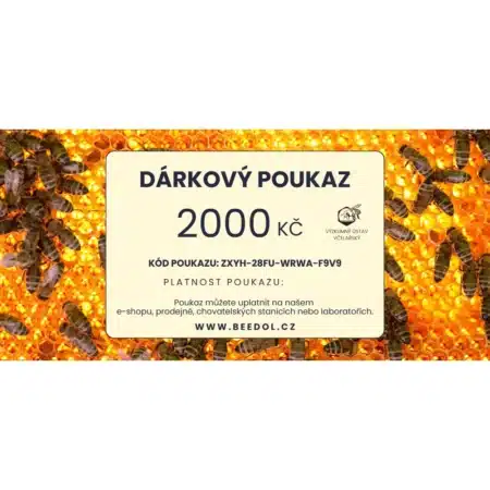 Dárkový poukaz tištěný - 2000 Kč