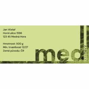 Etikety na med - vzor 2 (květový)