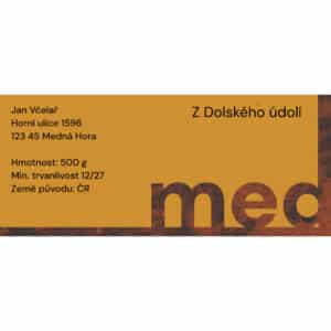 Etikety na med - vzor 2 (vlastní popis)